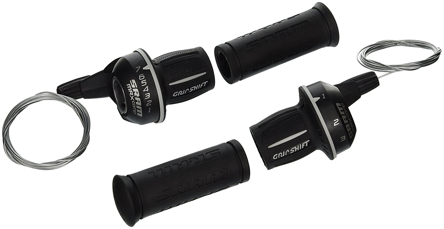 SRAM MRX Comp Bicycle Twist Shifter Set – 3 x 7 Speed – Gary's Bikes